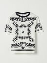 ドルチェ&ガッバーナ DOLCE&GABBANA ロングスリーブTシャツ Tシャツ ボーイズ ホワイト Long sleeve t-shirts L4JTHVG7OK3 White 関税 送料無料 ラッピング無料 2025SS gi