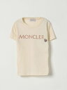 【三連休限定1000円OFF】 モンクレール MONCLER ロングスリーブTシャツ Tシャツ ガールズ Long sleeve t-shirts 8C0001389AT9 Yellow Cream 関税 送料無料 ラッピング無料 2025SS gi