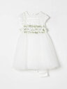 モナリザ MONNALISA ロングドレス ドレス ガールズ Long dresses 79E9025076 Yellow Cream 関税 送料無料 ラッピング無料 2025SS gi