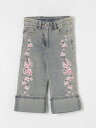 モナリザ MONNALISA レギュラーフィットジーンズ デニム ガールズ ブルー Regular fit jeans 19E4015021 Denim 関税 送料無料 ラッピング無料 2025SS gi