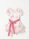 モナリザ MONNALISA ロングドレス ドレス ガールズ Long dresses 71E9085620 Yellow Cream 関税 送料無料 ラッピング無料 2025SS gi