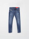 ディーゼル DIESEL レギュラーフィットジーンズ デニム ボーイズ ブルー Regular fit jeans J00993KXBN1 Denim 関税 送料無料 ラッピング無料 2025SS gi