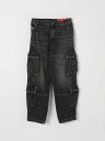 ディーゼル DIESEL レギュラーフィットジーンズ デニム ボーイズ ブラック Regular fit jeans J02155KXBNE Black 関税 送料無料 ラッピング無料 2025SS gi