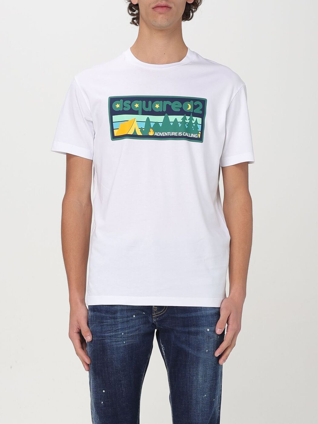 ǥ DSQUARED2 T  ֥롼 T-shirts S74GD1395D20020 Blue  ̵...