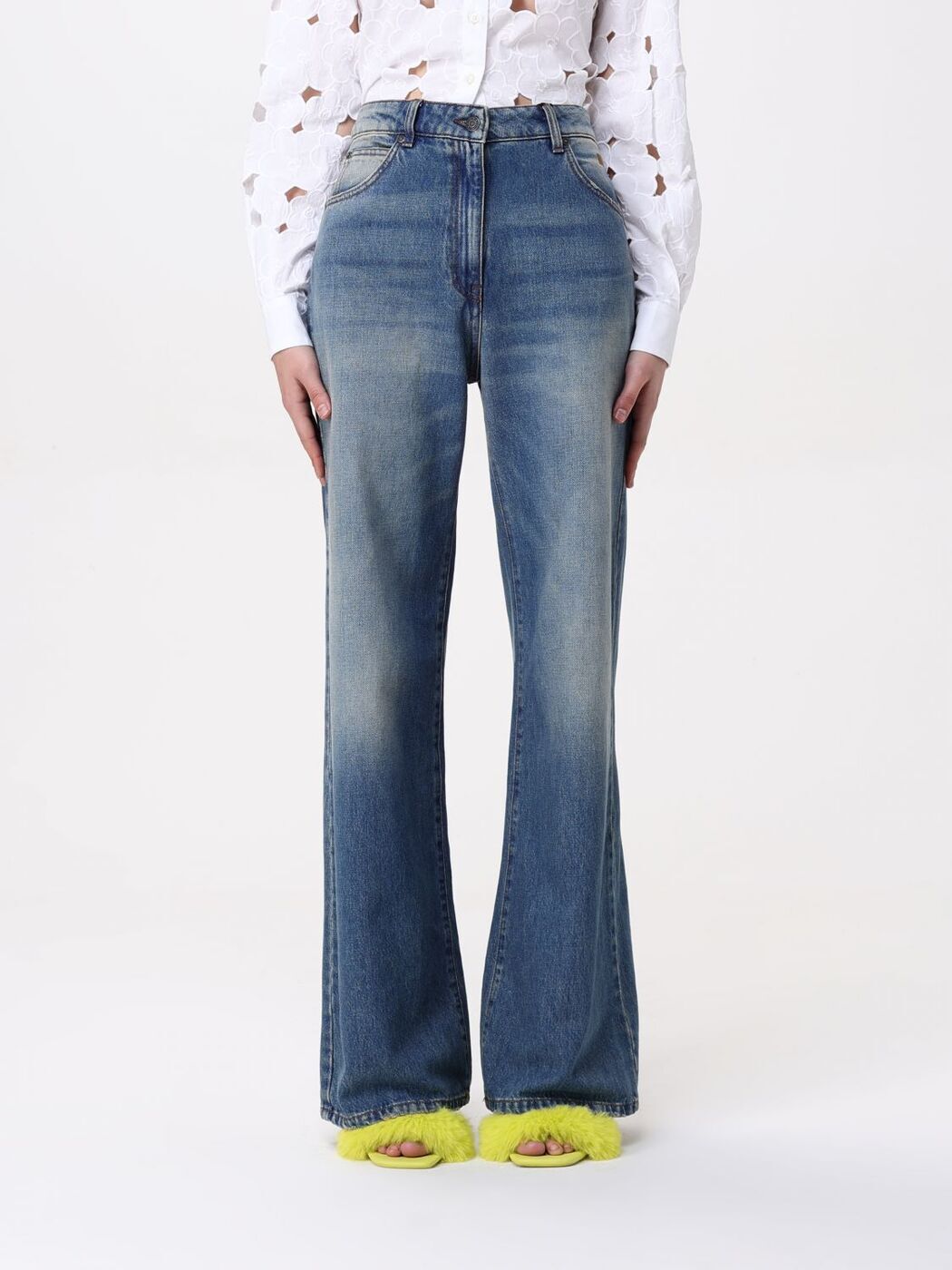 ݥȺ4!! २ MSGM ǥ˥ ǥ ֥롼 Jeans 3841MDP239L257270 Den...