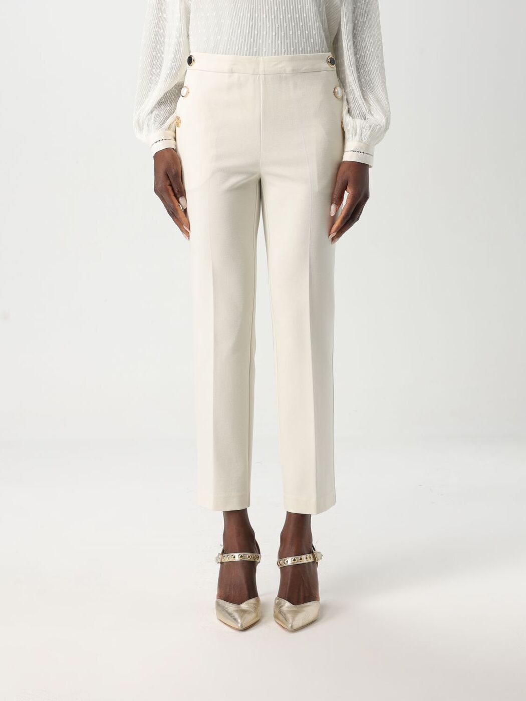 ĥ󥻥å TWINSET ܥ ѥ ǥ Trousers 251TP2137 Pearl  ̵ åԥ̵ ...