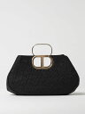 ツインセット TWINSET クラッチバッグ レディース ブラック Clutch and wristlets bags 251TB7241 Black 関税 送料無料 ラッピング無料 2025SS gi