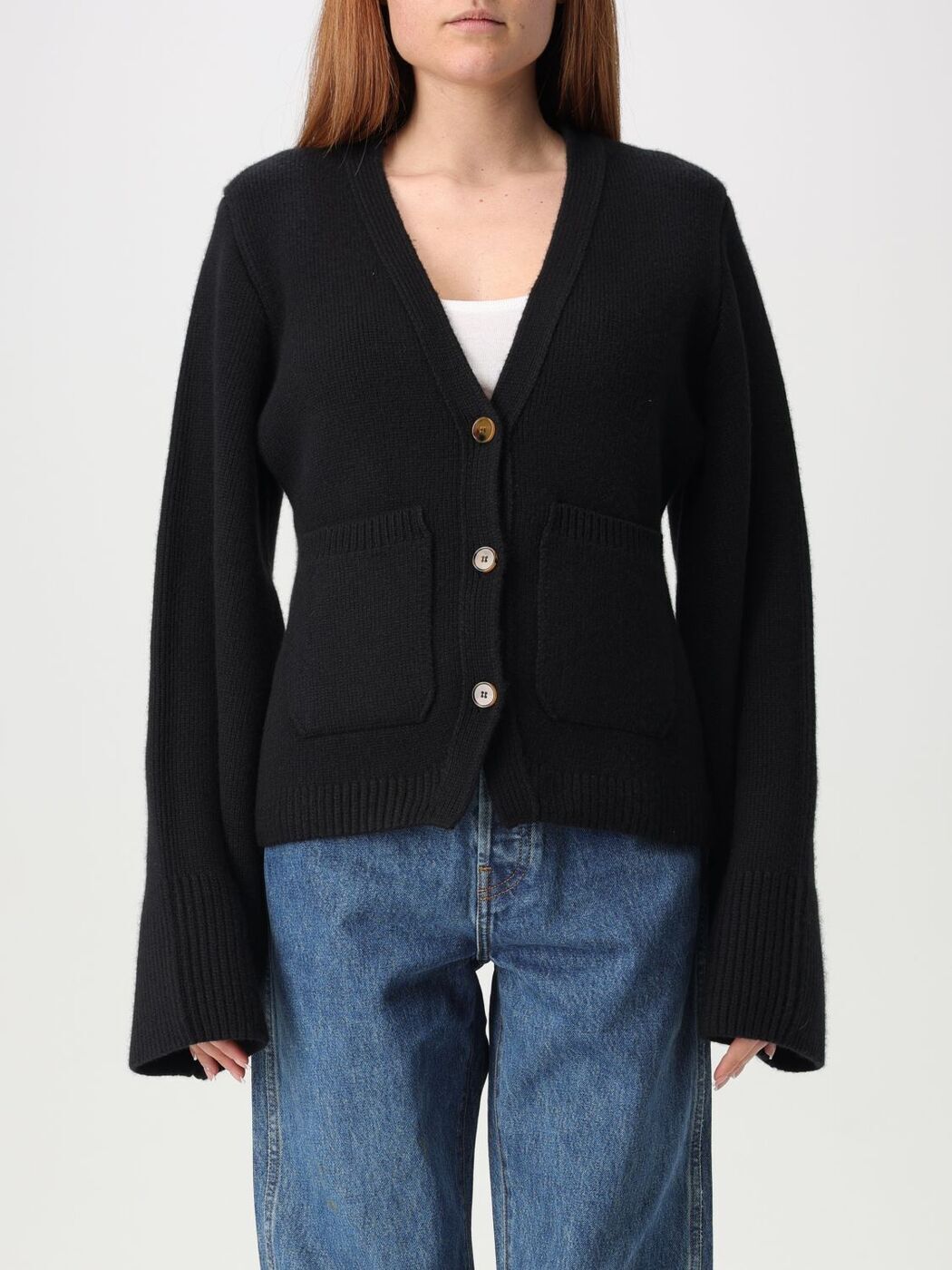 ݥȺ4!!  KHAITE  ˥åȥ ǥ ֥å Knitwear 8267600 Blac...