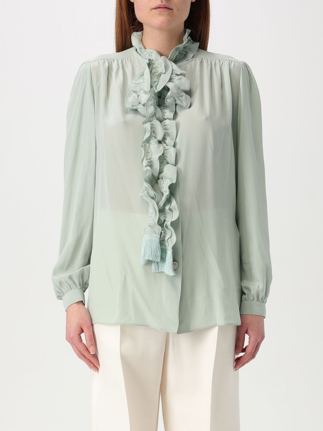 Х VALENTINO  ǥ ١ Shirts 6B3AB77590F Cream  ̵ åԥ̵...