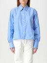 【1000円OFFクーポン配布中!!】 ヴィクトリア・ヴィクトリア・ベッカム VICTORIA VICTORIA BECKHAM シャツ レディース ブルー Shirts 1124WSH005238A Blue 関税 送料無料 ラッピング無料 2025SS gi