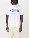 エムエスジーエム MSGM Tシャツ メンズ ホワイト T-shirts 3440MM510237002 White 関税 送料無料 ラッピング無料 2025SS gi