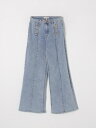 ツインセット TWINSET レギュラーフィットジーンズ デニム ガールズ ブルー Regular fit jeans 251GJ2541 Blue 関税 送料無料 ラッピング無料 2025SS gi