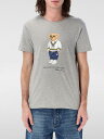【土日限定1000円OFF】 ポロ ラルフ ローレン POLO RALPH LAUREN Tシャツ メンズ グレー T-shirts 710973137 Grey 関税 送料無料 ラッピング無料 2025SS gi