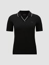 【本日ポイント4倍!!】 モンクレール MONCLER ポロシャツ レディース ブラック Polo K10938A00004899TW Black 関税 送料無料 ラッピング無料 2025SS gi