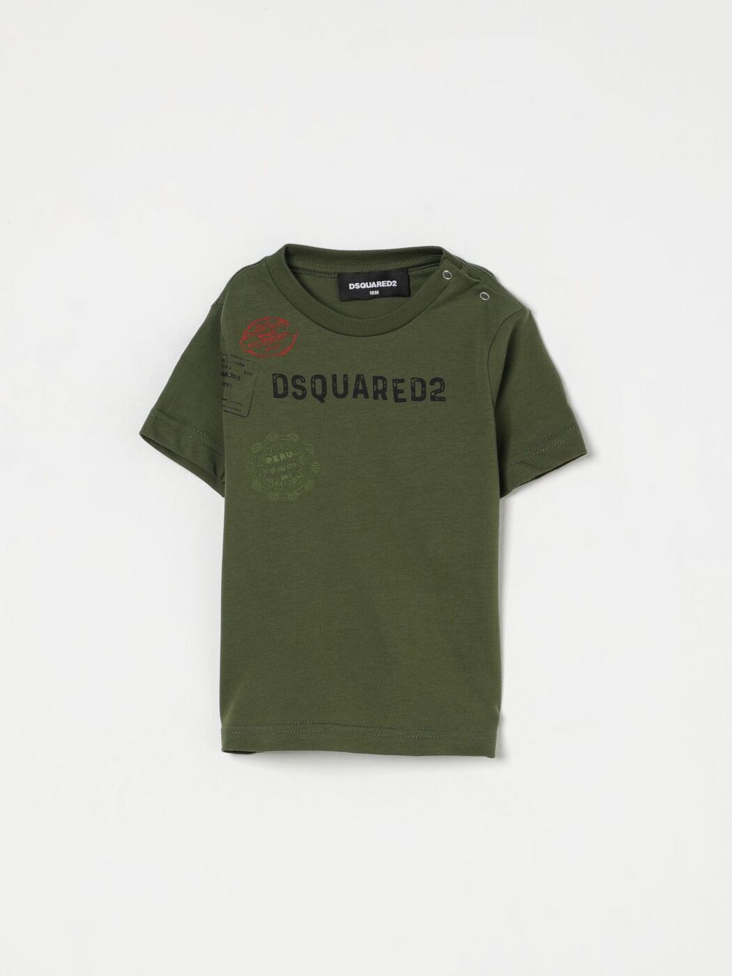 ǥ DSQUARED2 T ȥåץ ٥ӡ˥å ꡼ T-shirt DQ2859D0015 Green...