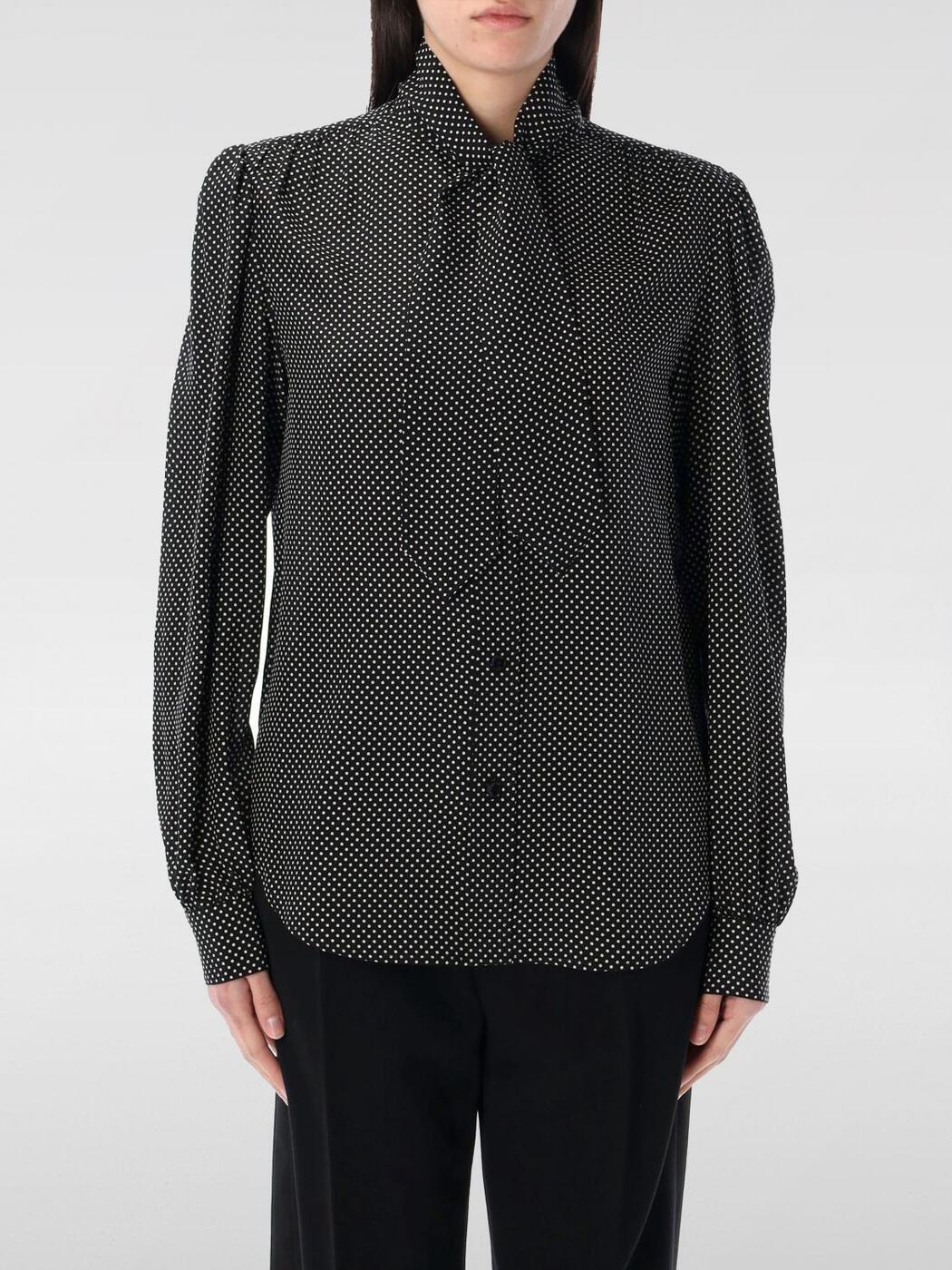   SAINT LAURENT PARIS  ǥ ֥å Shirts 823680Y6C45 Black ...