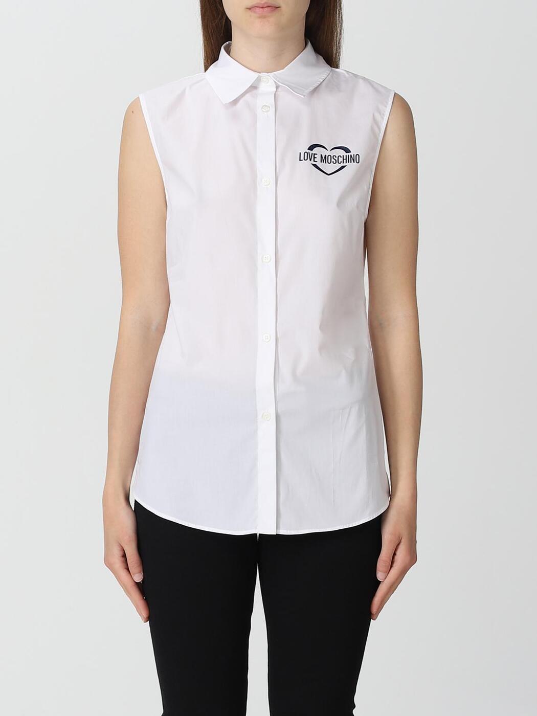 ֥⥹ LOVE MOSCHINO  ǥ ۥ磻 Shirts WCD2502S3296 White  ̵...