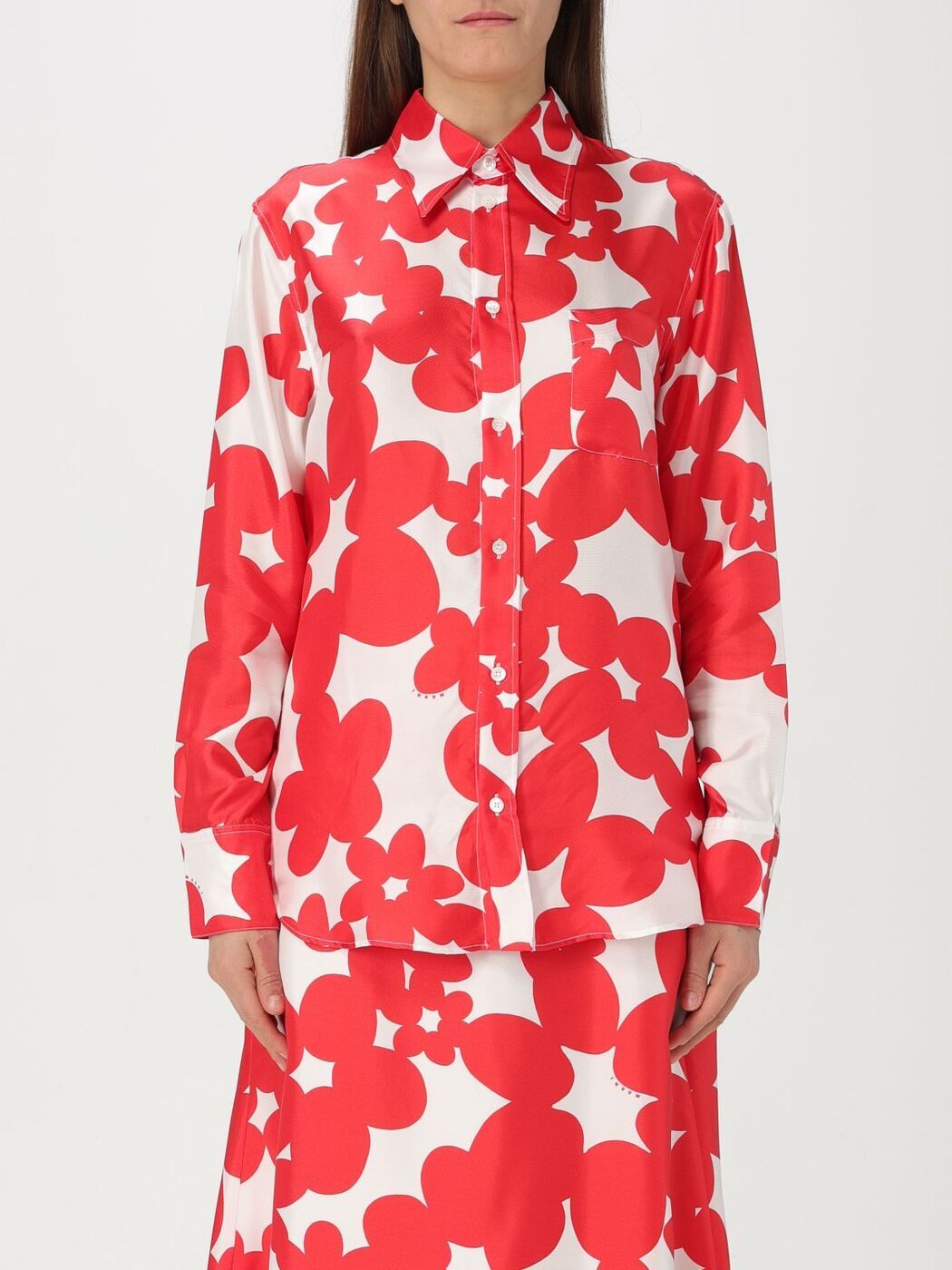 ݥ4!! ޥ MARNI  ǥ å Shirts CAMA0103S8UTSG26 Red  ...