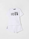 ディースクエアード DSQUARED2 トラックスーツ セットアップ ベビーウェア ベビーユニセックス ホワイト Tracksuits DQ2953D008J White 関税 送料無料 ラッピング無料 2025SS gi