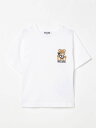 モスキーノ MOSCHINO ロングスリーブTシャツ Tシャツ ボーイズ ホワイト Long sleeve t-shirts HPM050LAA03 White 関税 送料無料 ラッピング無料 2025SS gi