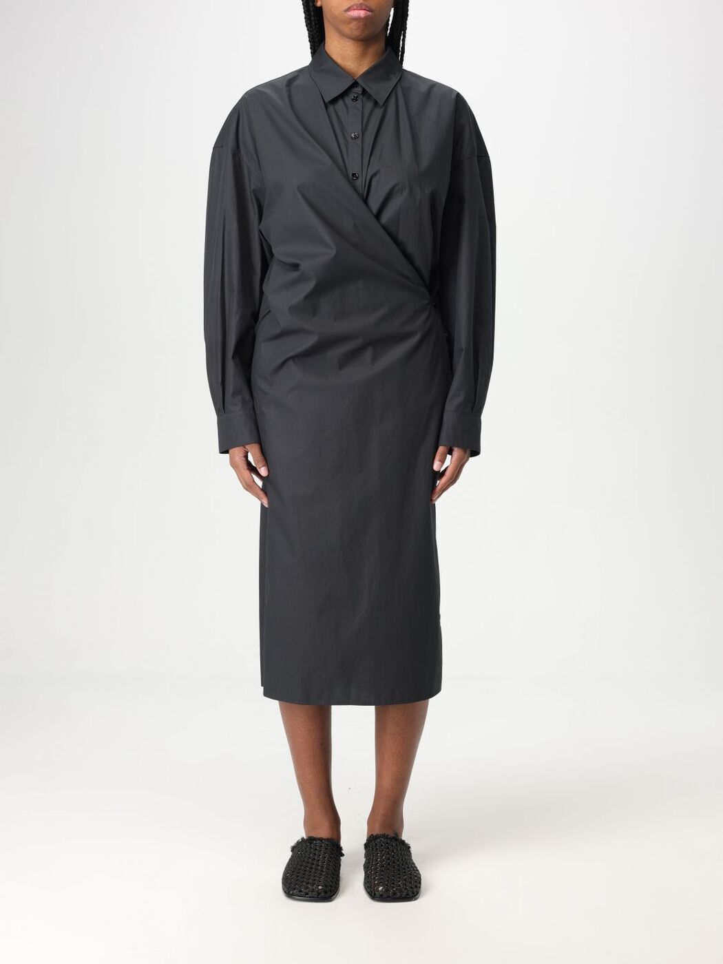᡼ LEMAIRE ԡ ɥ쥹 ǥ ֥å Dresses DR1092LF588 Black  ̵ ...