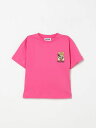 モスキーノ MOSCHINO ロングスリーブTシャツ Tシャツ ガールズ パープル Long sleeve t-shirts HPM050LAA03 Fuchsia 関税 送料無料 ラッピング無料 2025SS gi