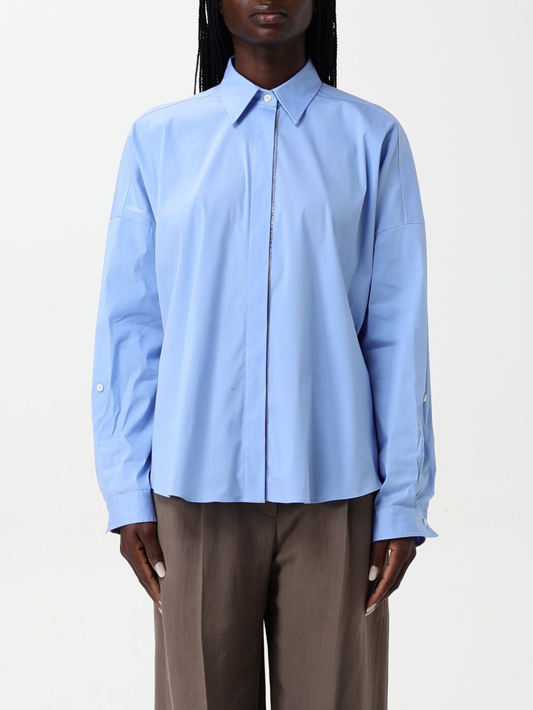 ֥ͥͥ BRUNELLO CUCINELLI  ǥ Shirts M0091MA636 Gnawed Blue ...