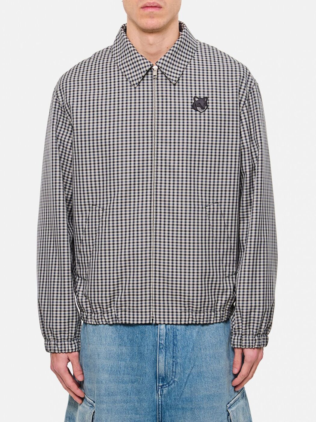 ᥾ ĥ MAISON KITSUNE 㥱å  졼 Jackets OM02122WW9039 Grey  ̵...