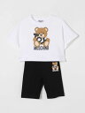 モスキーノ MOSCHINO パジャマ セットアップ ガールズ ホワイト Nightwear HDG01HLBA00 White 関税 送料無料 ラッピング無料 2025SS gi