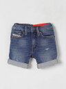 【本日ポイント4倍!!】 ディーゼル DIESEL ショートパンツ パンツ ショーツ ガールズ ブルー Shorts K00362KXBN1 Blue 関税 送料無料 ラッピング無料 2025SS gi