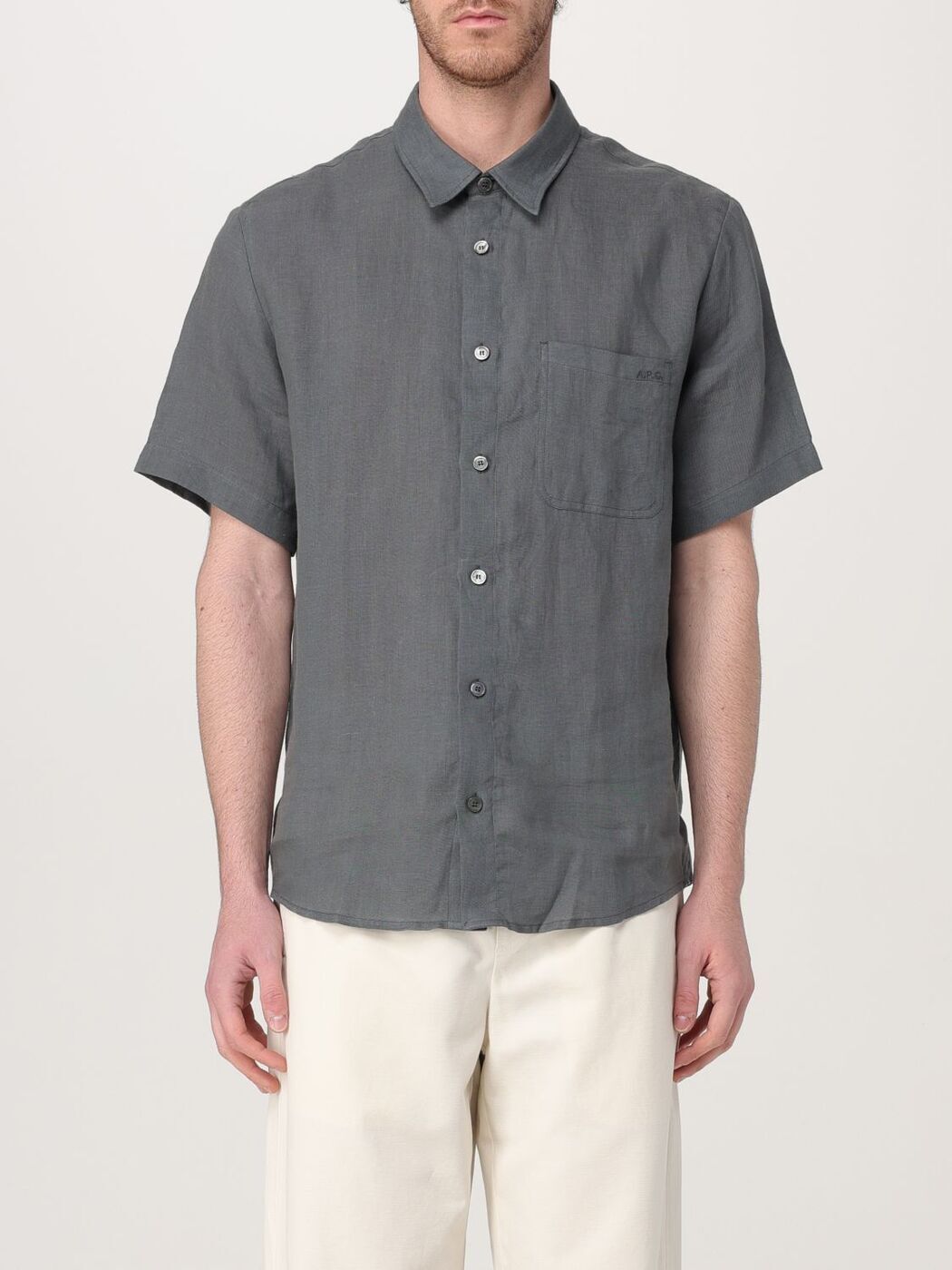 ڡ A.P.C.   졼 Shirts LIAEKH12551 Grey  ̵ åԥ̵ 2025...