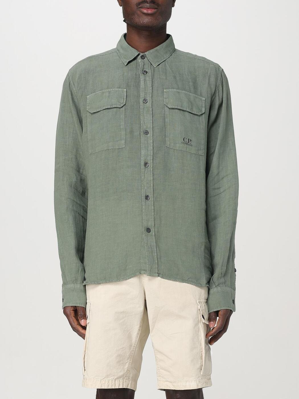 ԡ ѥˡ CP COMPANY   ꡼ Shirts 18CMSH250A005415G Green  ...