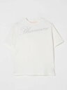 【本日ポイント4倍!!】 ミスブルマリン MISS BLUMARINE ロングスリーブTシャツ Tシャツ ガールズ Long sleeve t-shirts BFTS0080JF056 Ivory 関税 送料無料 ラッピング無料 2025SS gi