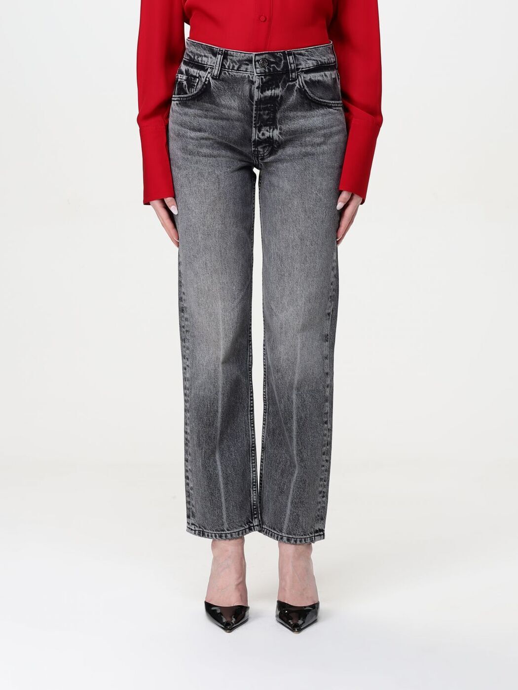 ˥ӥ ANINE BING ǥ˥ ǥ 졼 Jeans A0611158 Grey  ̵ åԥ̵ 202...