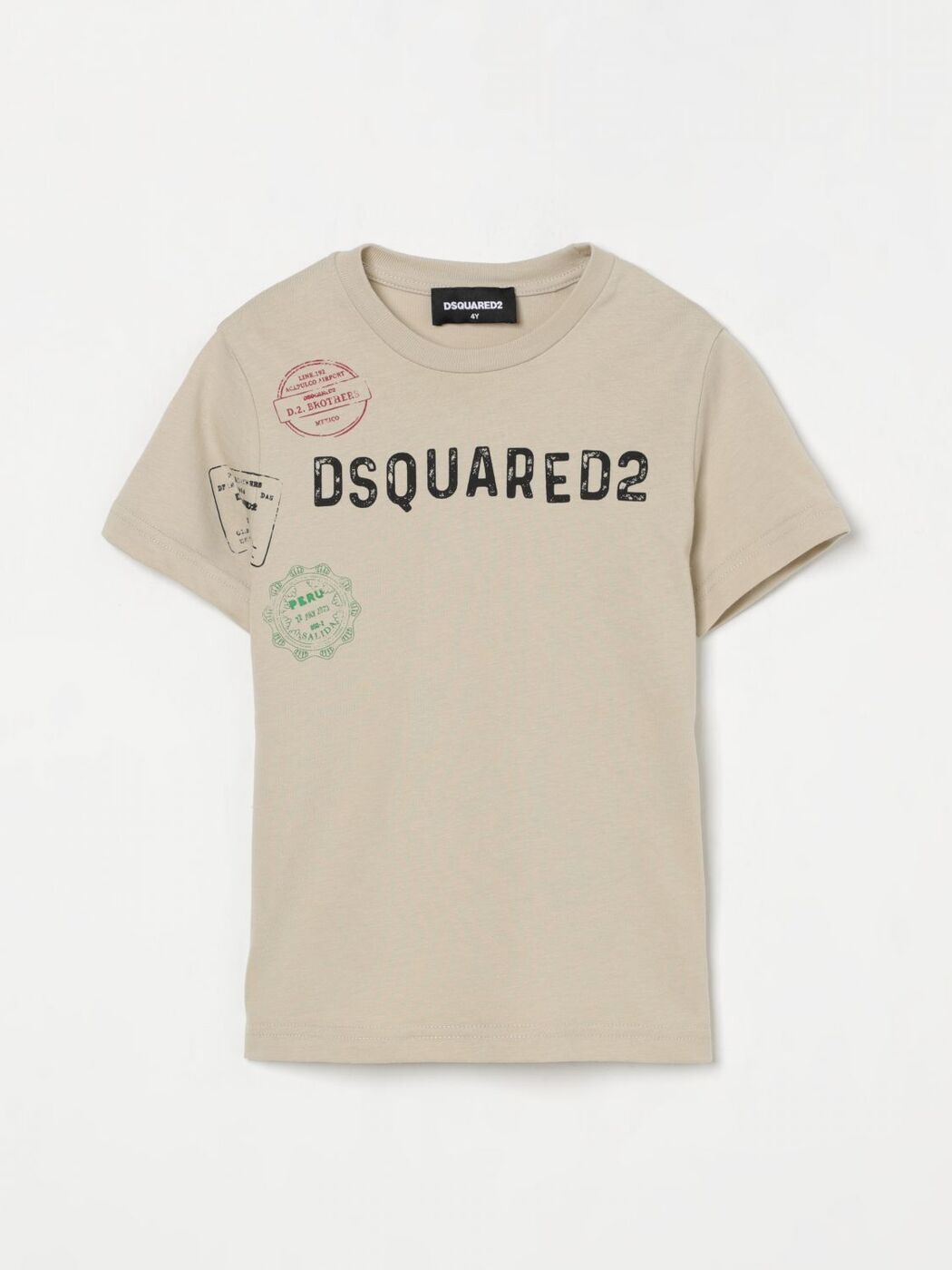 DSQUARED Tシャツ・カットソー ベージュ 2009223S0024 楽天市場】ディースクエアード tシャツ(カラーベージュ)の通販