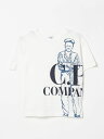 シーピーカンパニー C.P. COMPANY ロングスリーブTシャツ Tシャツ ボーイズ ホワイト Long sleeve t-shirts CRM002LAA17 White 関税 送料無料 ラッピング無料 2025SS gi