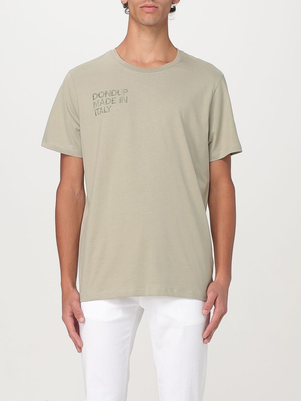 ݥȺ4!! ɥå DONDUP T  ꡼ T-shirts US198JF0309UIT3 Gre...