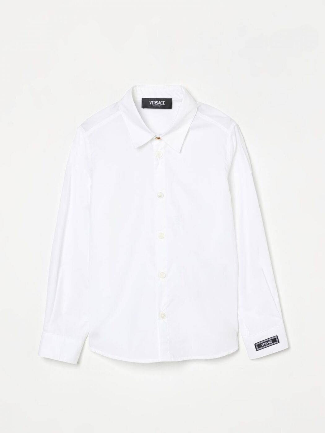 楽天BRANDSHOP・クラージュ楽天市場店ヴェルサーチェ VERSACE シャツ ボーイズ ホワイト Casual shirts 10182551A13062 White 関税 送料無料 ラッピング無料 2025SS gi