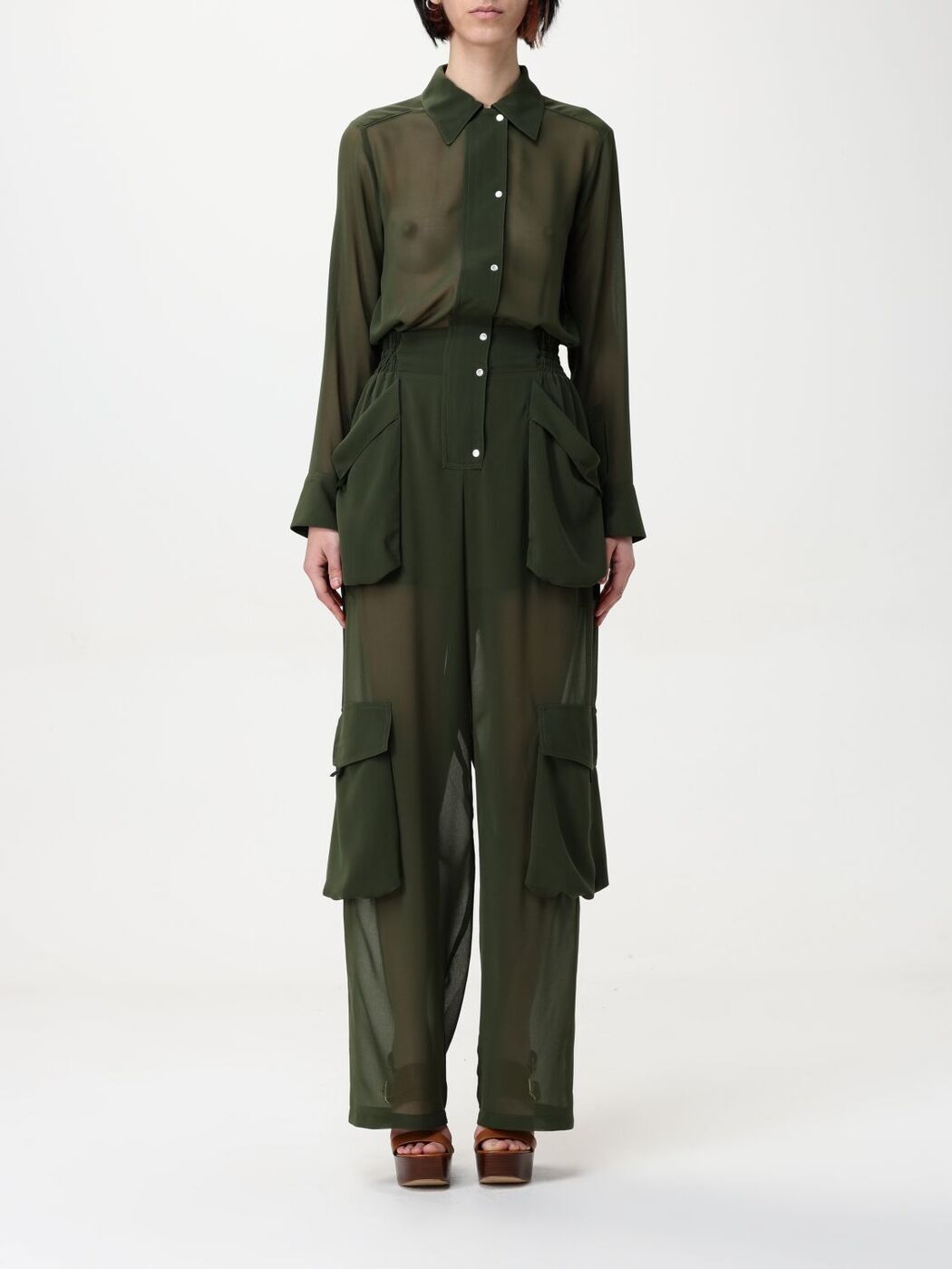 ԥ PINKO åȥå 륤 ǥ ꡼ Jumpsuits 104750A21F Green  ̵...