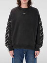 【三連休限定1000円OFF】 オフホワイト OFF WHITE スウェットシャツ トレーナー メンズ ブラック Sweatshirts OMBA054S25FLE008 Black 関税 送料無料 ラッピング無料 2025SS gi