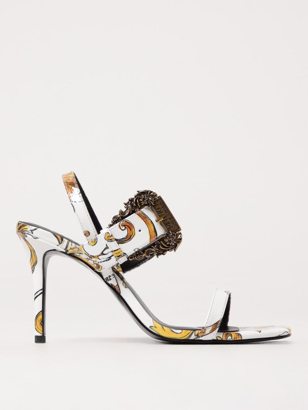 륵󥺡塼 VERSACE JEANS COUTURE  ǥ ۥ磻 Sandals 78VA3...