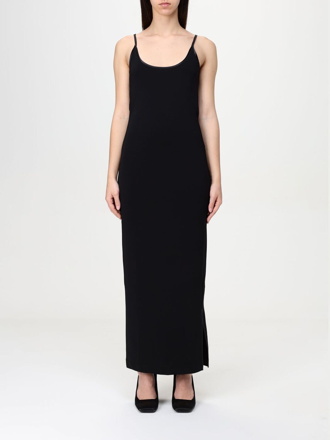 ݥꥪ ޡ EMPORIO ARMANI ԡ ɥ쥹 ǥ ֥å Dresses EW000684AF1241...