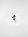 モナリザ MONNALISA ロングスリーブTシャツ Tシャツ ガールズ Long sleeve t-shirts 1106320206 Yellow Cream 関税 送料無料 ラッピング無料 2023AW gi