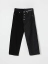 エムエムシックス メゾン マルジェラ MM6 MAISON MARGIELA レギュラーフィットジーンズ デニム ボーイズ ブラック Regular fit jeans M60737MM04R Black 関税 送料無料 ラッピング無料 2025SS gi