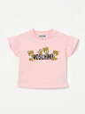 モスキーノ MOSCHINO ロングスリーブTシャツ Tシャツ ガールズ Long sleeve t-shirts MDM03ILAA03 Blush Pink 関税 送料無料 ラッピング無料 2025SS gi