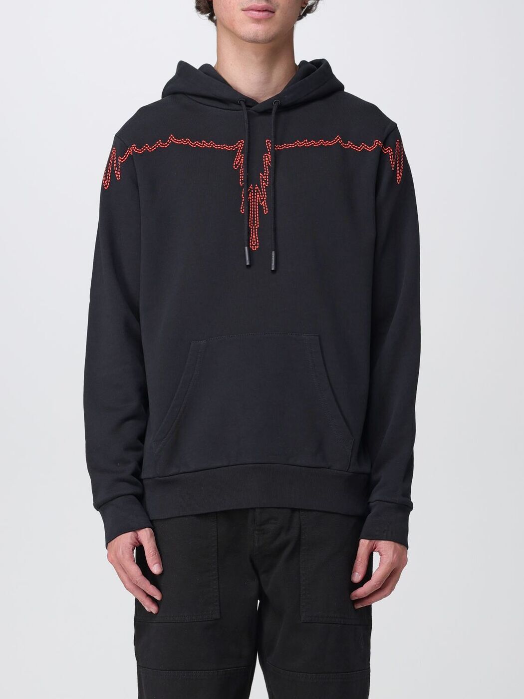 MARCELO BURLON }Z o[ ubN Black XCEFA Y H~2023 CMBB007F23FLE004 y֐ŁEzybsOz gi