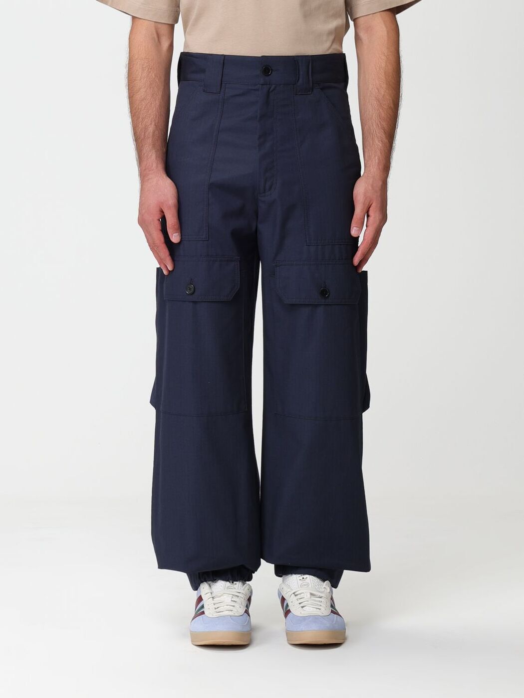 エムエスジイエム MSGM エムエスジーエム ネイビー Navy パンツ メンズ 秋冬2023/2024 3540MP10237500 【関税・送料無料】【ラッピング無料】 gi