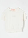 【三連休限定1000円OFF】 エリザベッタ フランキ ELISABETTA FRANCHI LA MIA BAMBINA ロングスリーブTシャツ Tシャツ ガールズ Long sleeve t-shirts EFMA166CFL061 Yellow Cream 関税 送料無料 ラッピング無料 2025SS gi