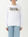 【1000円OFFクーポン配布中!!】 ヴェルサーチェ・ジーンズ・クチュール VERSACE JEANS COUTURE トレーナー レディース ホワイト Sweatshirts 78HAIC06CF00C White 関税 送料無料 ラッピング無料 2025SS gi