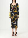 【1000円OFFクーポン配布中!!】 ヴェルサーチェ・ジーンズ・クチュール VERSACE JEANS COUTURE ワンピース ドレス レディース ブラック Dresses 78HAO920JS471 Black 関税 送料無料 ラッピング無料 2025SS gi